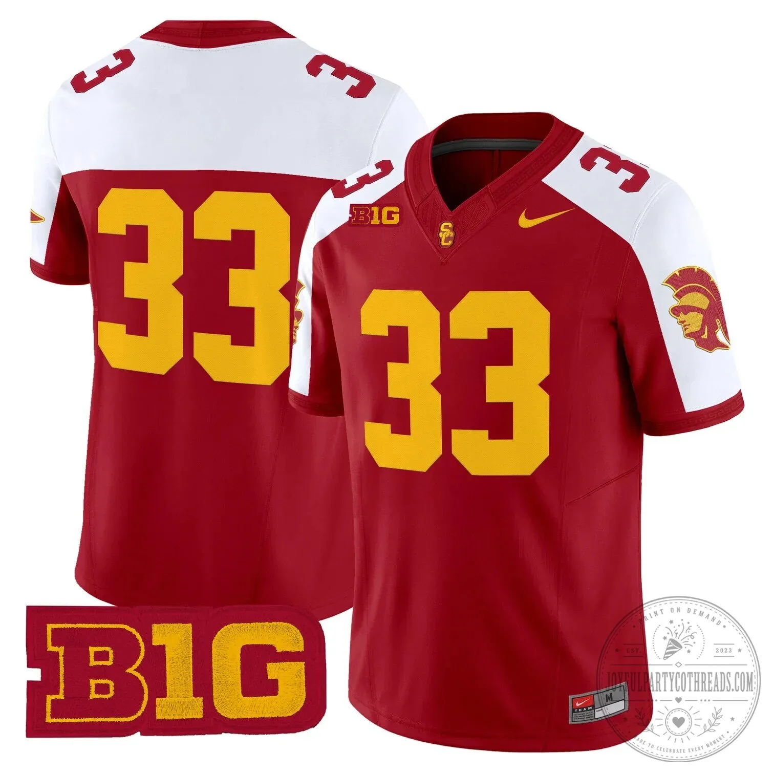 USC Trojans Football Team Red Number 14 Big Ten Conference Fan Jersey 90 USC Trojans Football Team Red Number 14 Big Ten Conference Fan Jersey