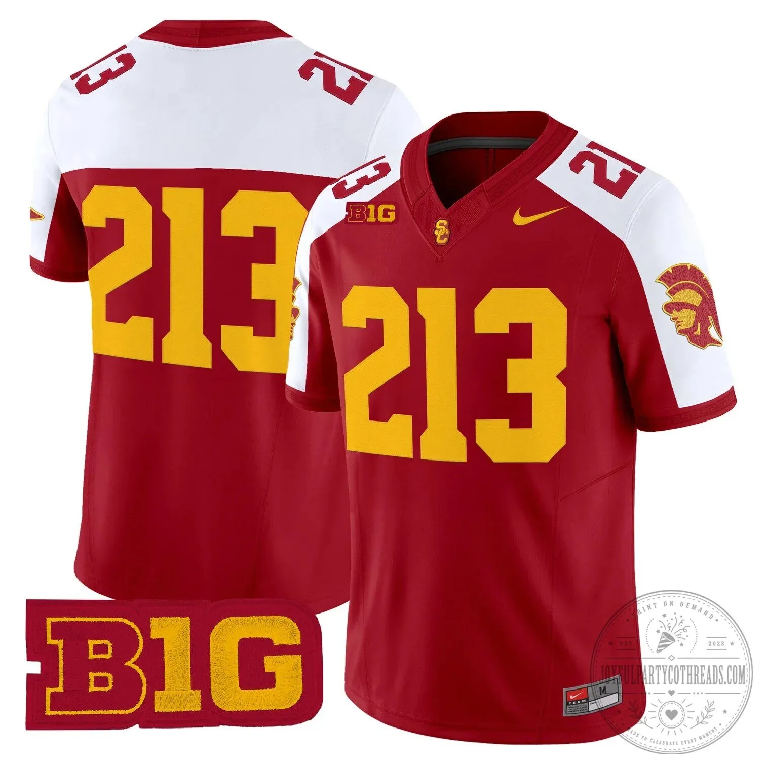 USC Trojans Football Team Red Number 14 Big Ten Conference Fan Jersey 91 USC Trojans Football Team Red Number 14 Big Ten Conference Fan Jersey