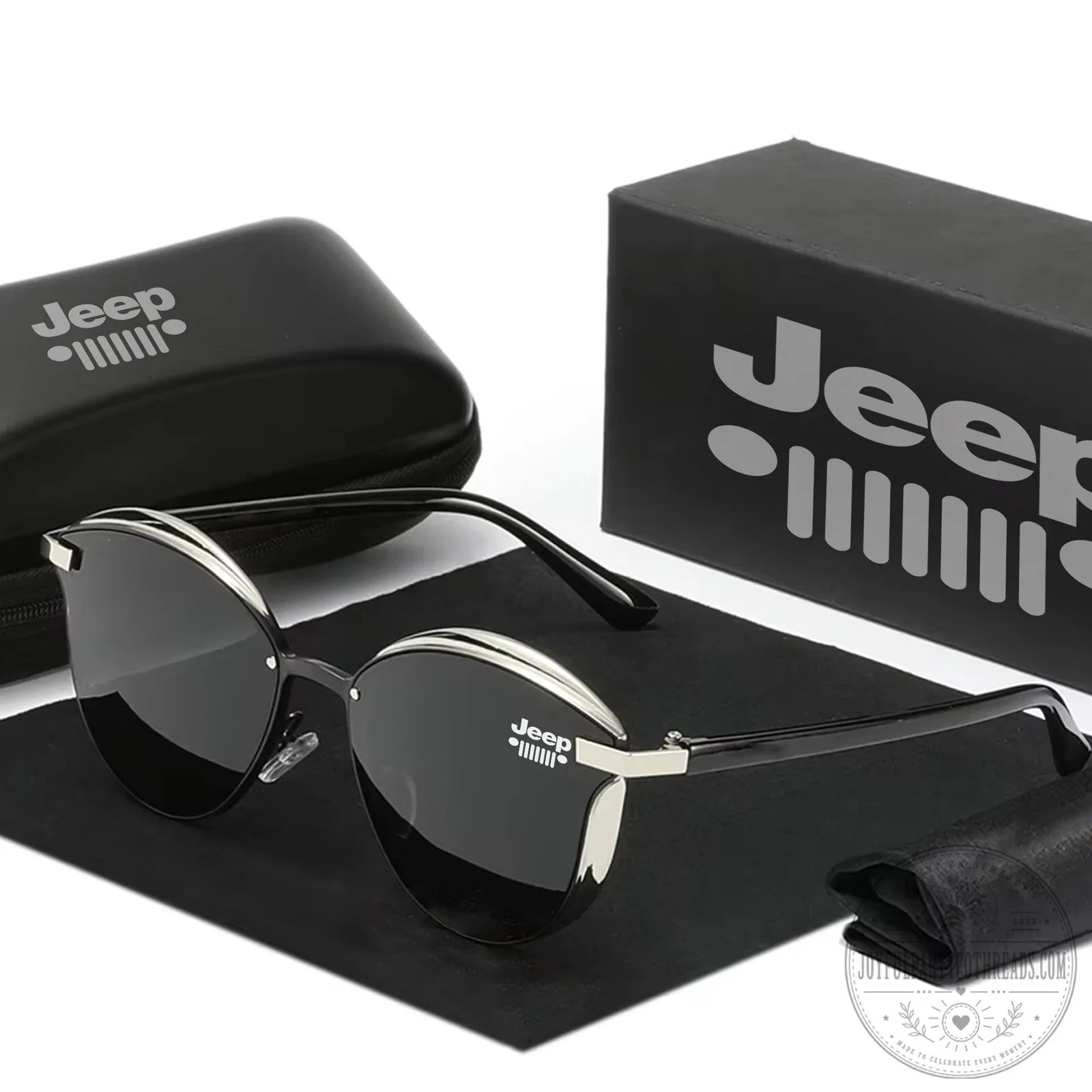 Jeep Cat Eye Polarized Women's Fashion Sunglasses with UV Protection