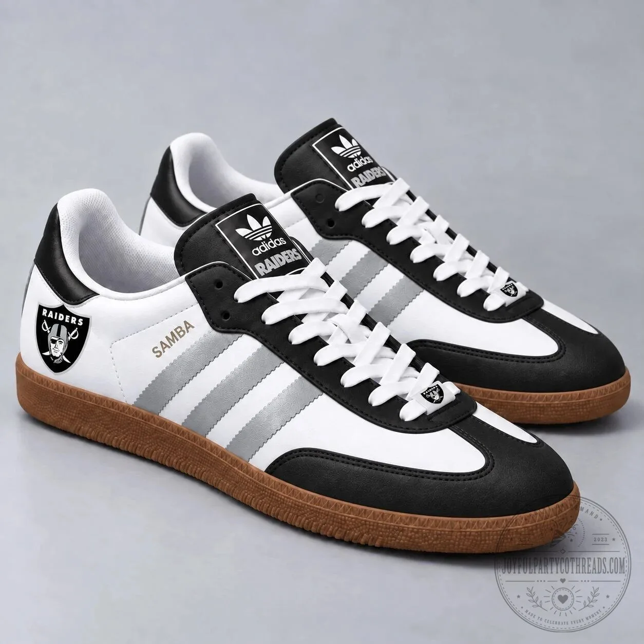 Las Vegas Raiders Samba Classic Shoes - Premium NFL Team Fan Footwear