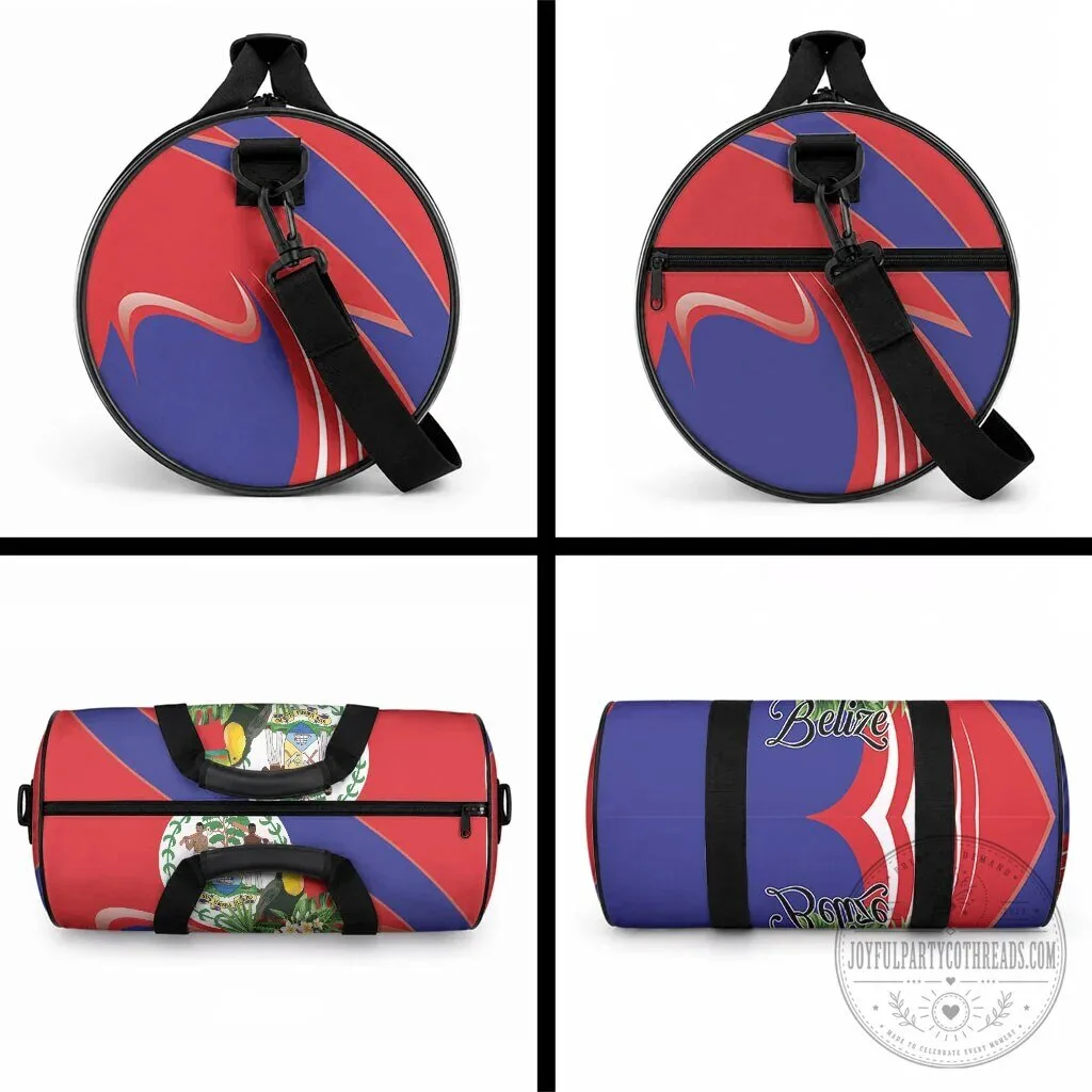 Belize Flag Toucan Tropical Flowers Independence Day Duffle Bag 7 Belize Flag Toucan Tropical Flowers Independence Day Duffle Bag