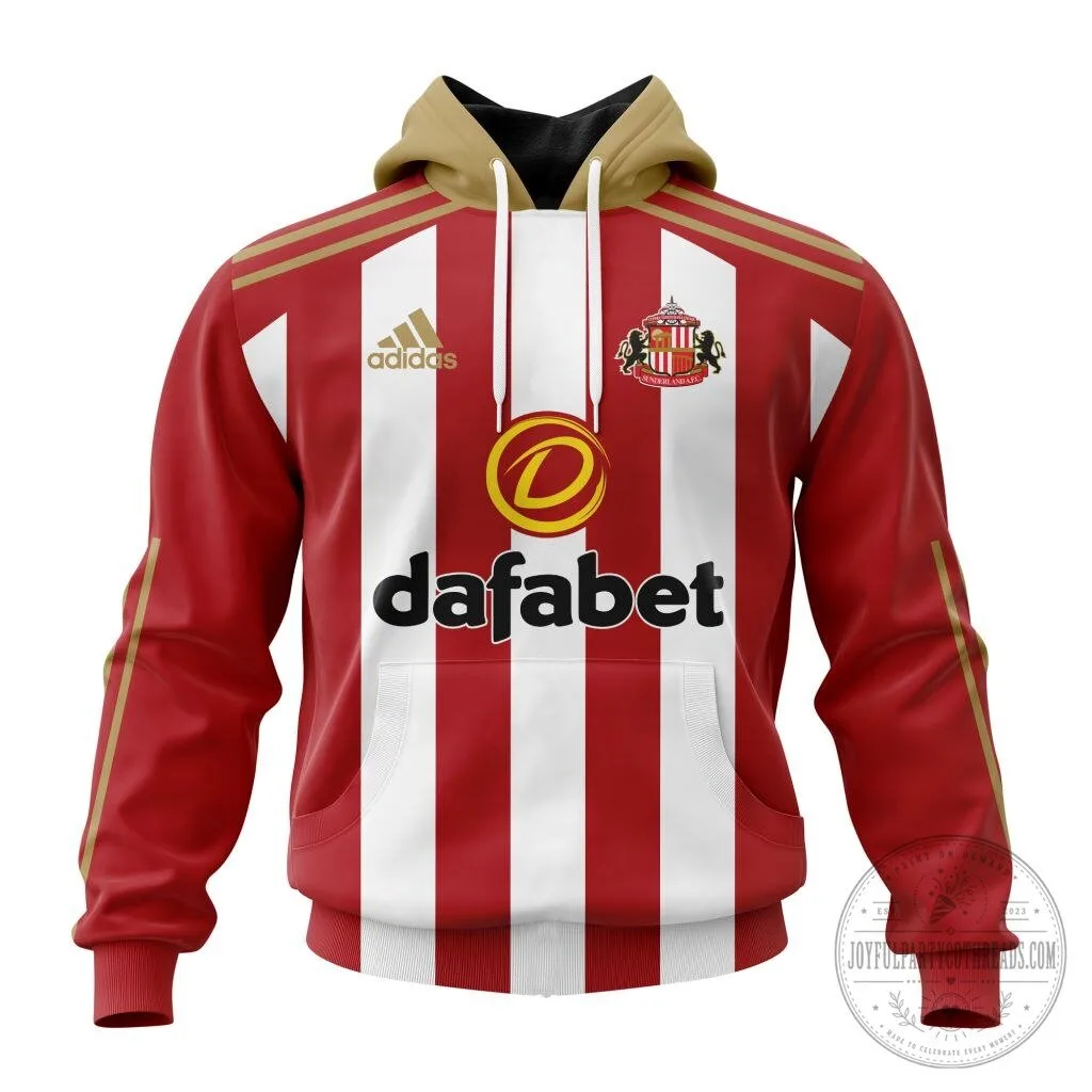 Sunderland Football Club 2017 Home Kit Style Hoodie