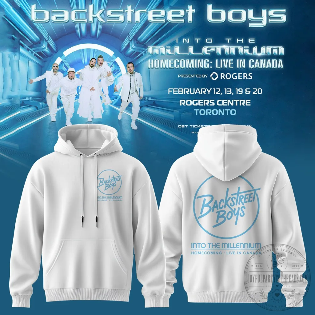 Backstreet Boys Into The Millennium Homecoming Live In Canada Concert Hoodie Backstreet Boys Into The Millennium Homecoming Live In Canada Concert Hoodie
