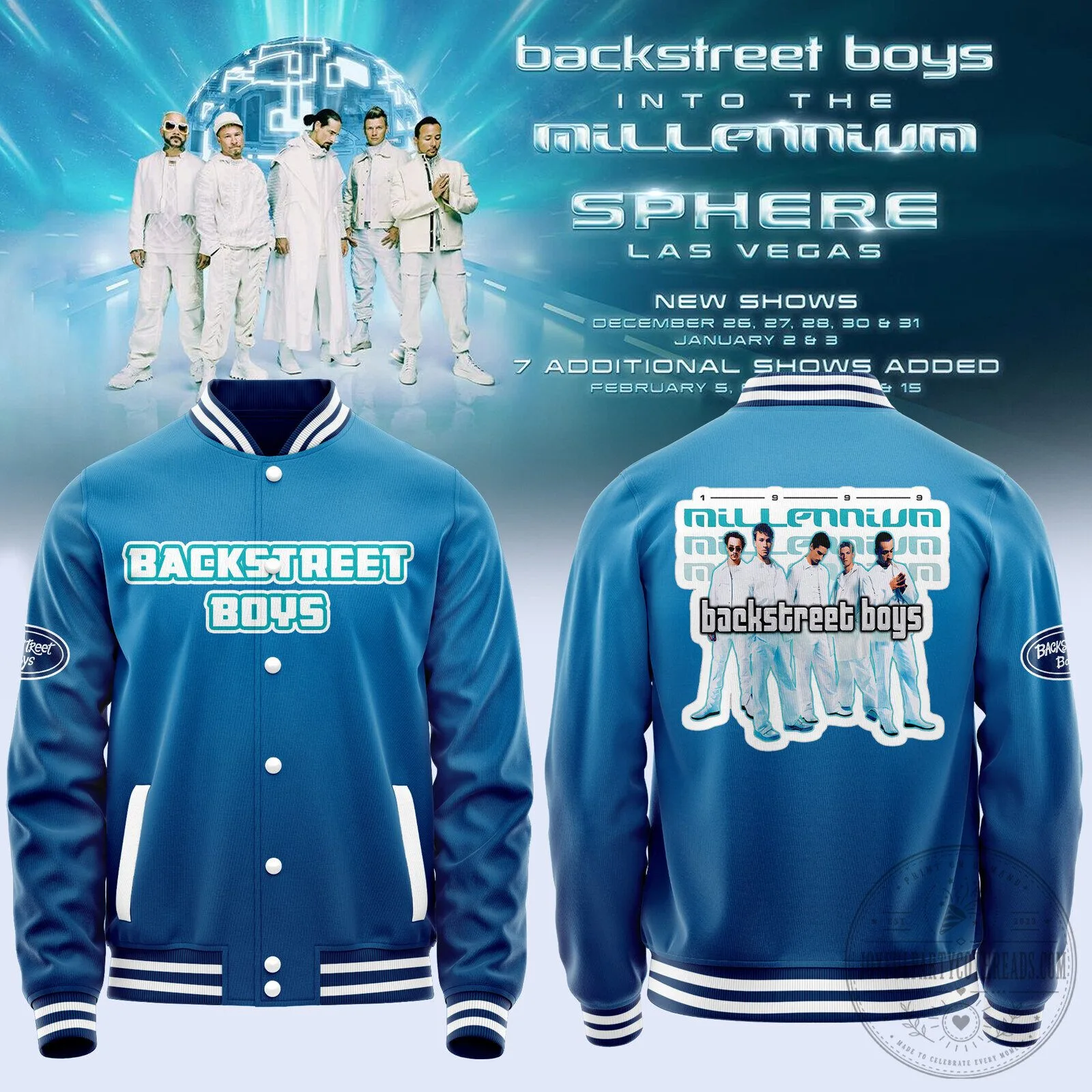 Backstreet Boys Into The Millennium Sphere Las Vegas Concert Jacket