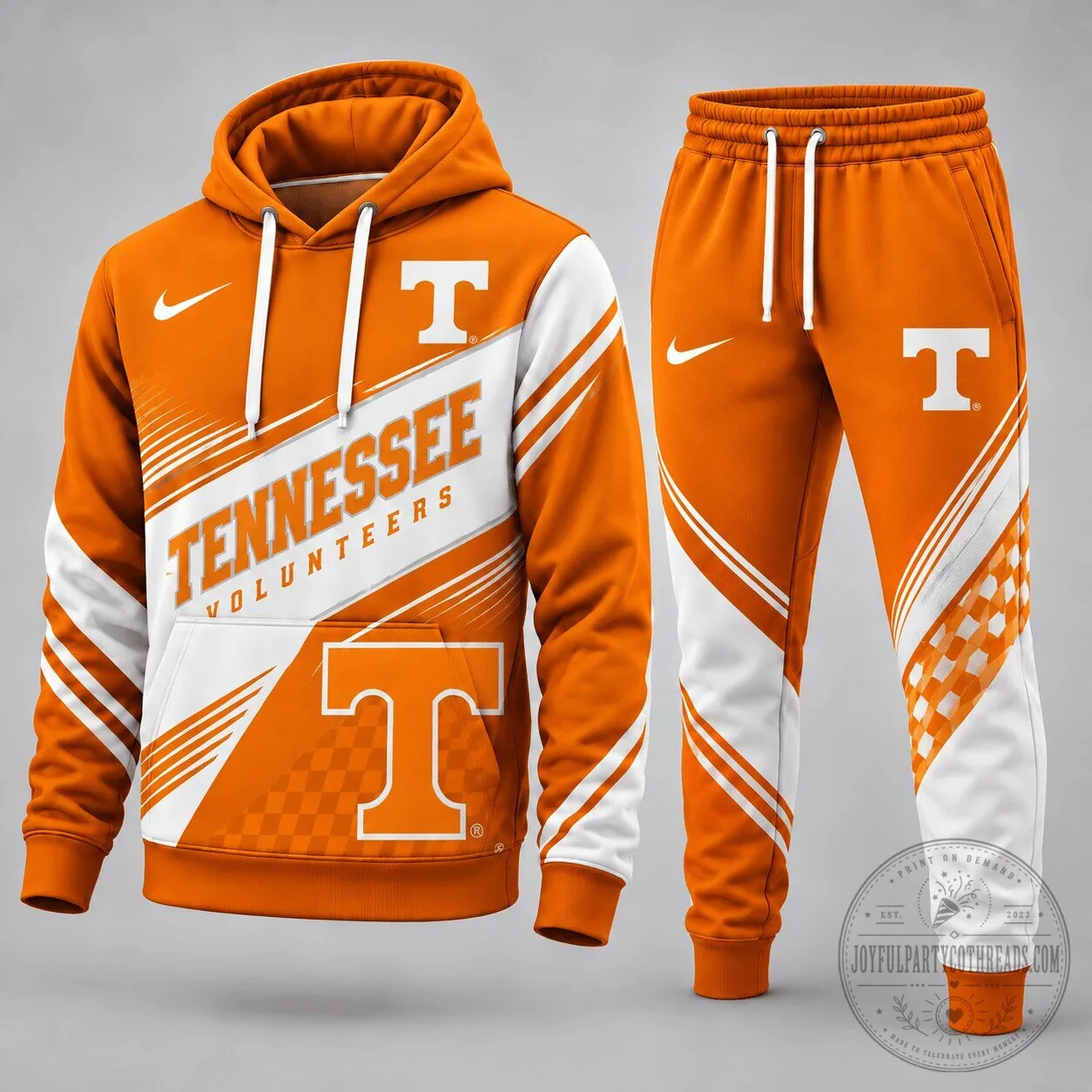 Tennessee Volunteers NCAA Football Team Orange and White Hoodie