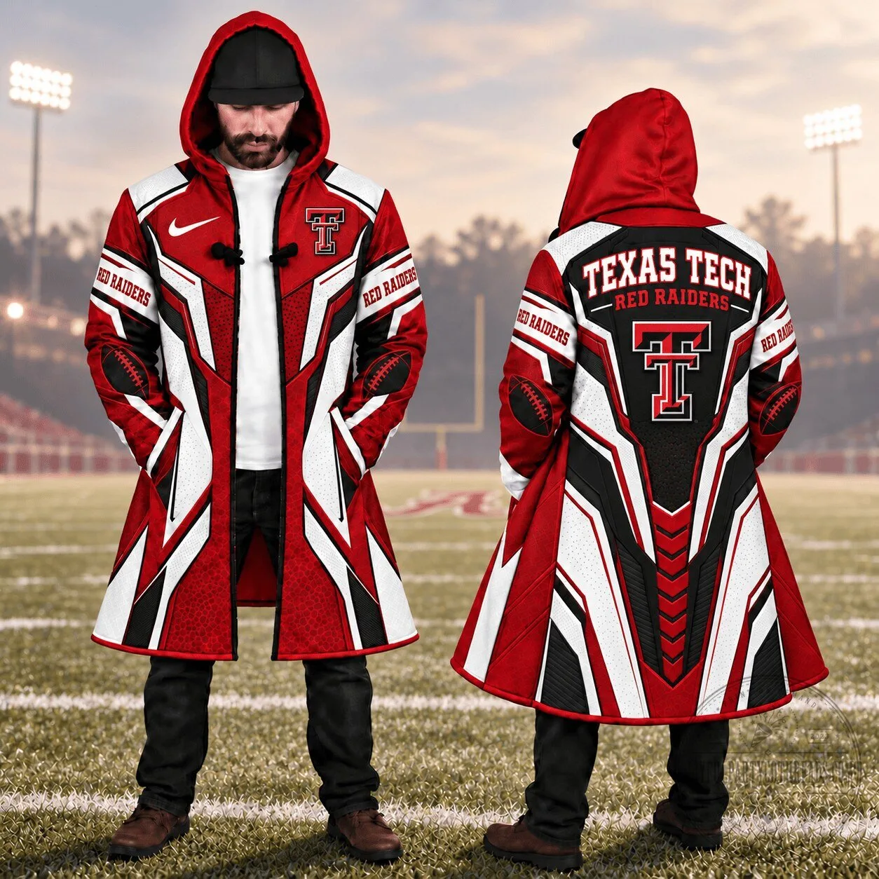 Texas Tech Red Raiders Football Team Sport Fan Cloak Coat Jacket