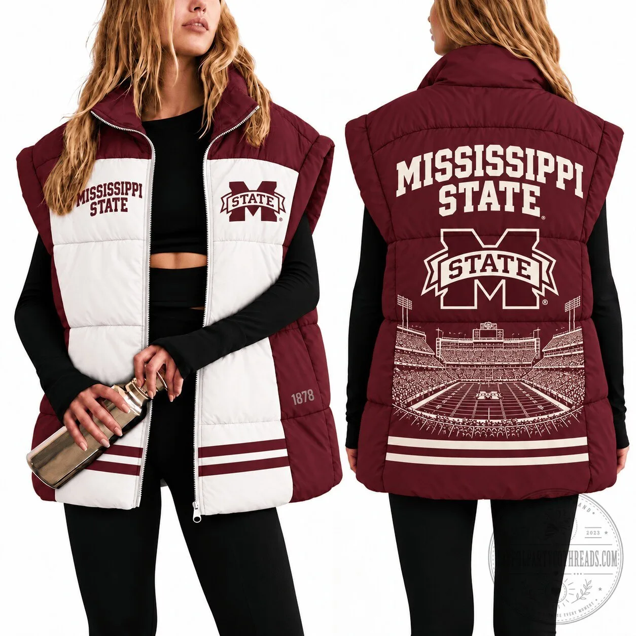 Mississippi State Bulldogs Women's Puffer Vest