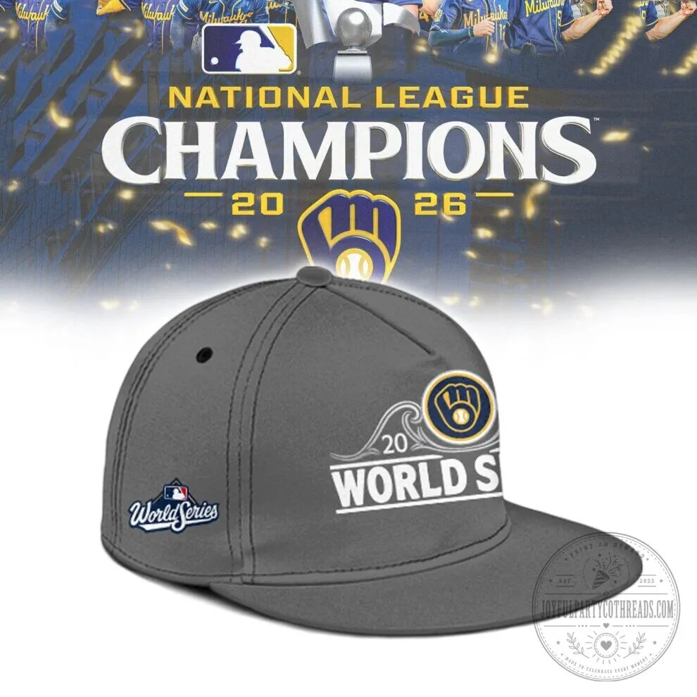 Milwaukee Brewers 2026 National League Champions Locker Room Baseball Jersey 5 Milwaukee Brewers 2026 National League Champions Locker Room Baseball Jersey