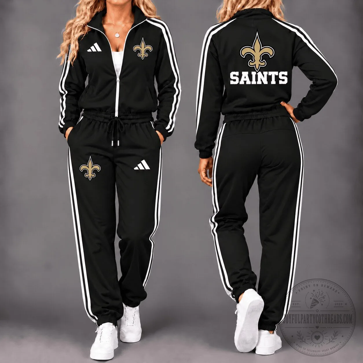 New Orleans Saints Gameday Ready Full-Zip Tracksuit Jacket and Pants Set