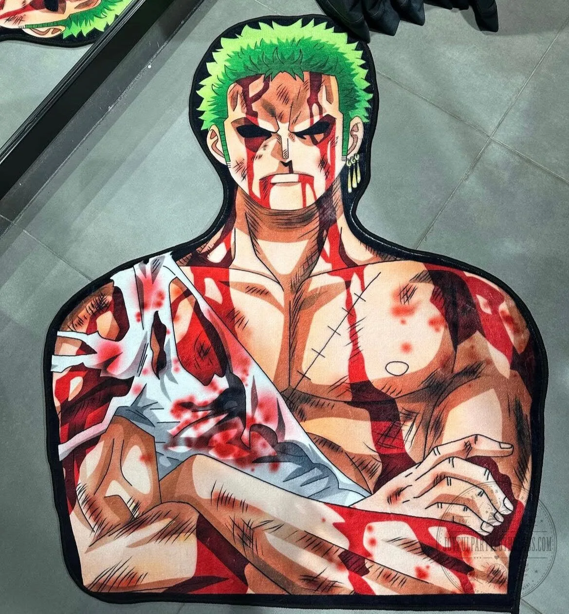 One Piece Roronoa Zoro Bloody Anime Manga Character Area Rug