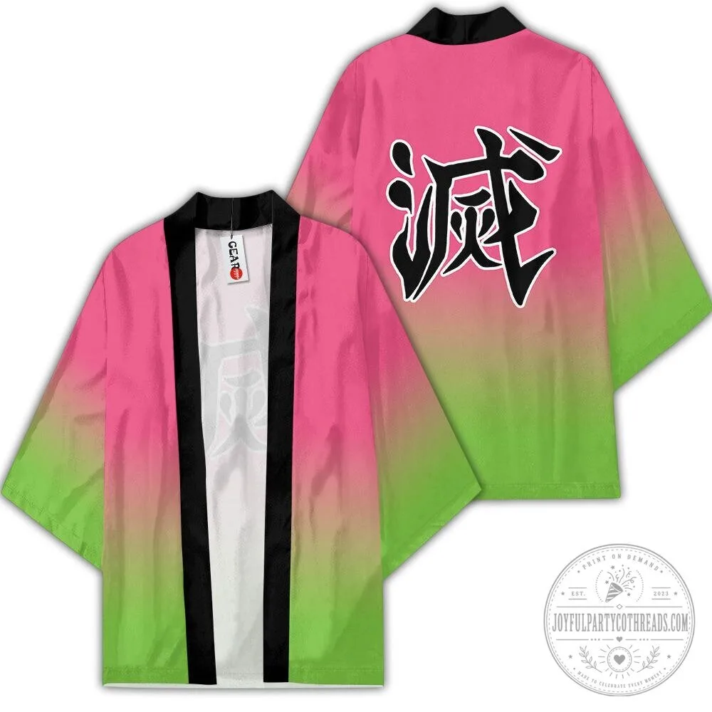 Demon Slayer Mitsuri Kanroji Kimono Anime Cosplay Costume Jacket