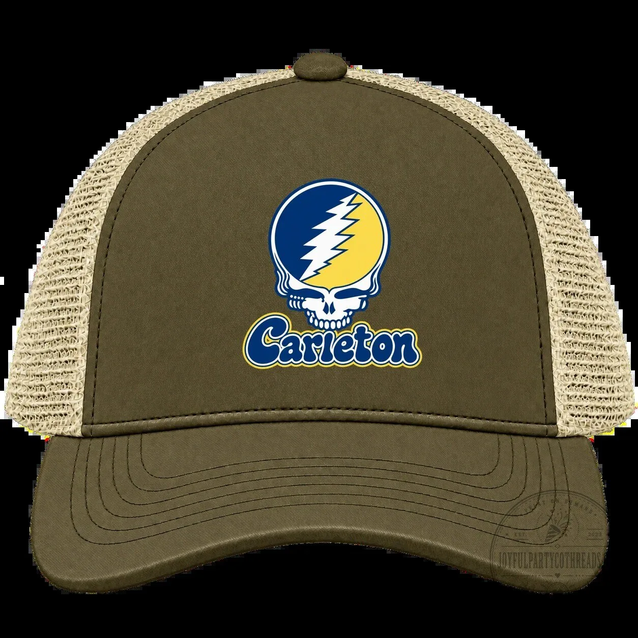 Carleton College Grateful Dead Steal Your Face Skull Trucker Cap Hat