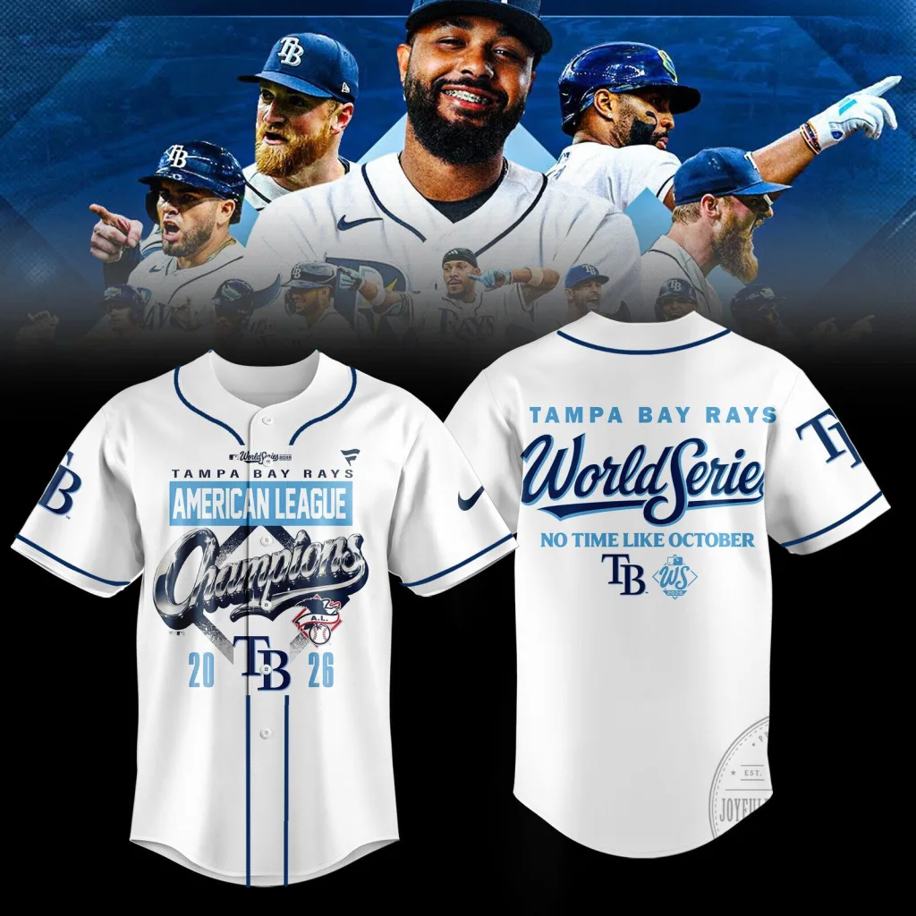 2026 American League Champions Baseball Jersey for Tampa Bay Rays World Series 2026 American League Champions Baseball Jersey for Tampa Bay Rays World Series