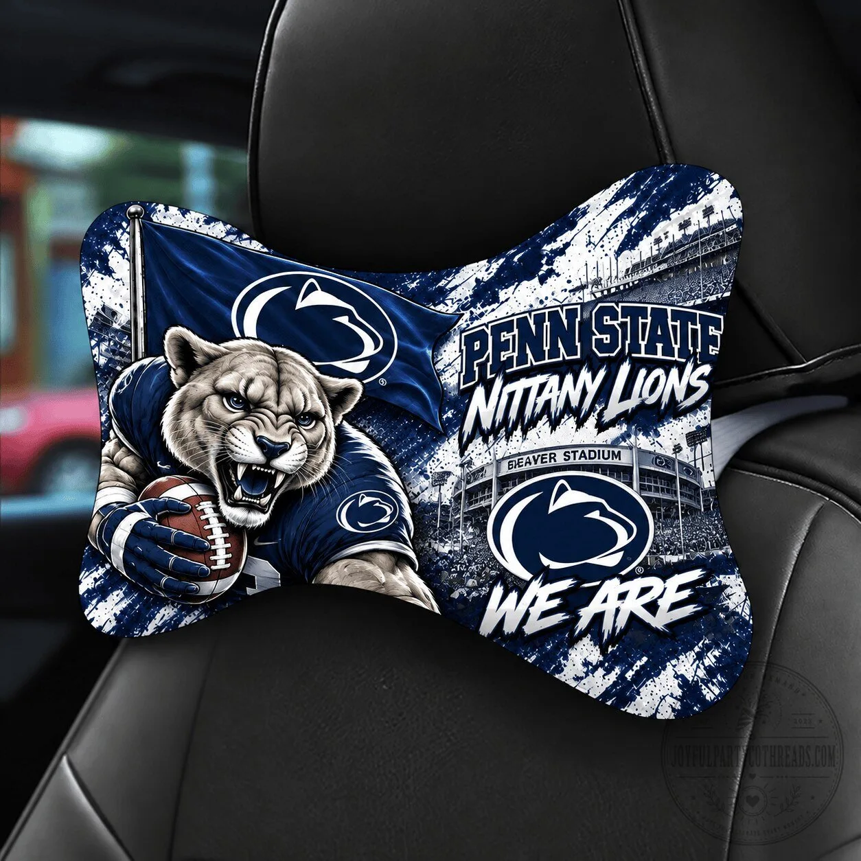 Penn State Nittany Lions Football Mascot Car Seat Headrest Pillow Cushion