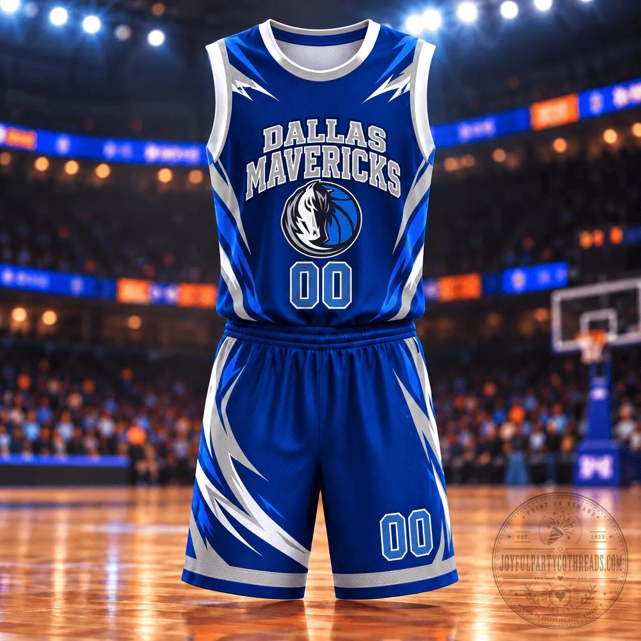 Dallas Mavericks Basketball Team Blue and White Jersey