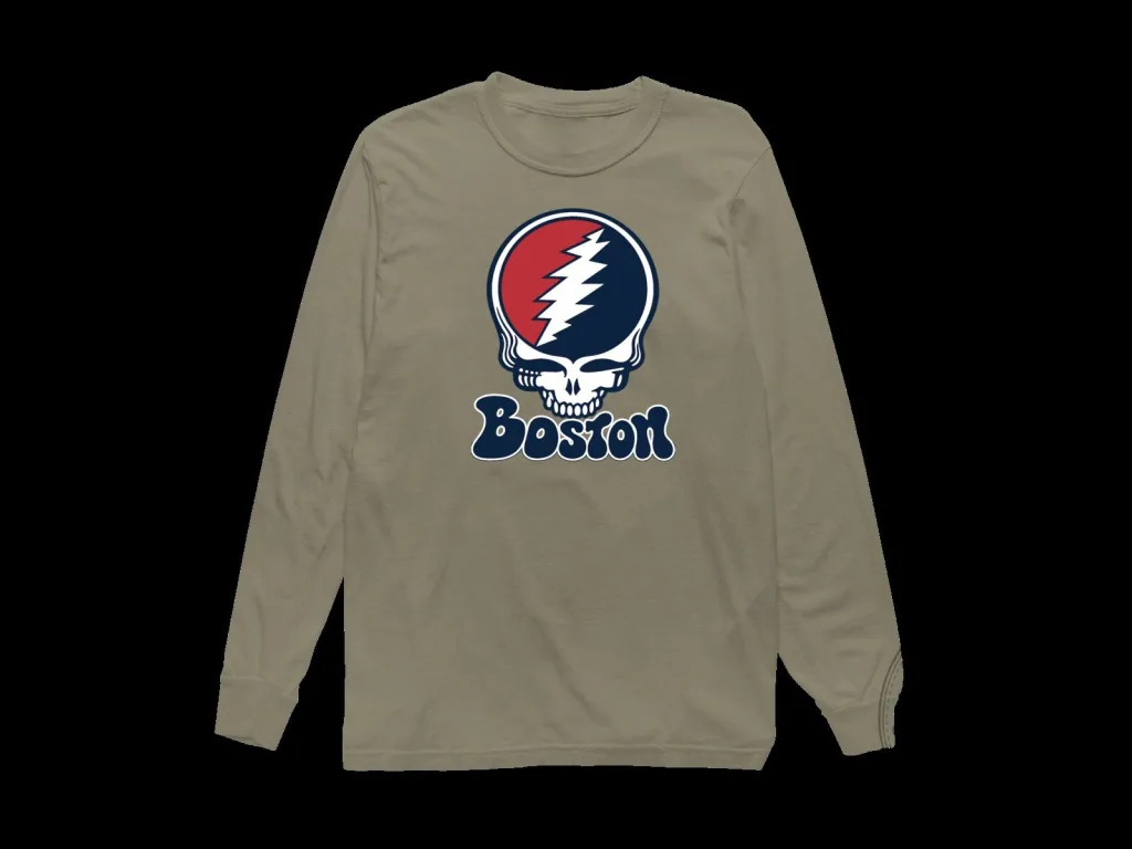Boston Grateful Dead Steal Your Face Skull Long-Sleeve Shirt Boston Grateful Dead Steal Your Face Skull Long-Sleeve Shirt