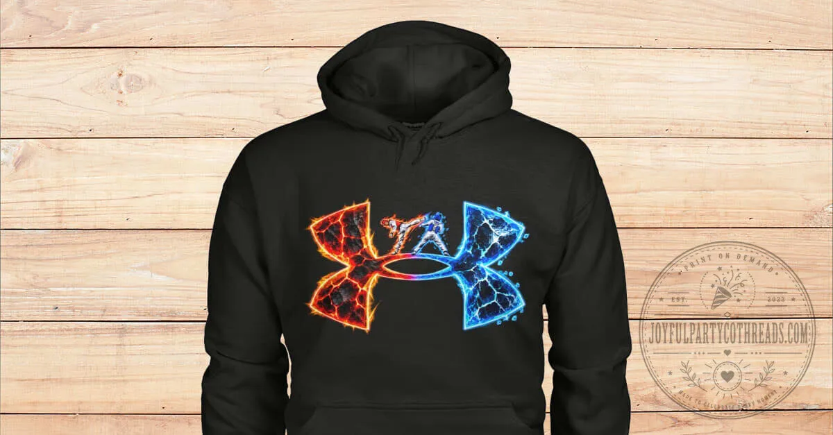 Taekwondo Martial Arts Under Armour Style Black Hoodie