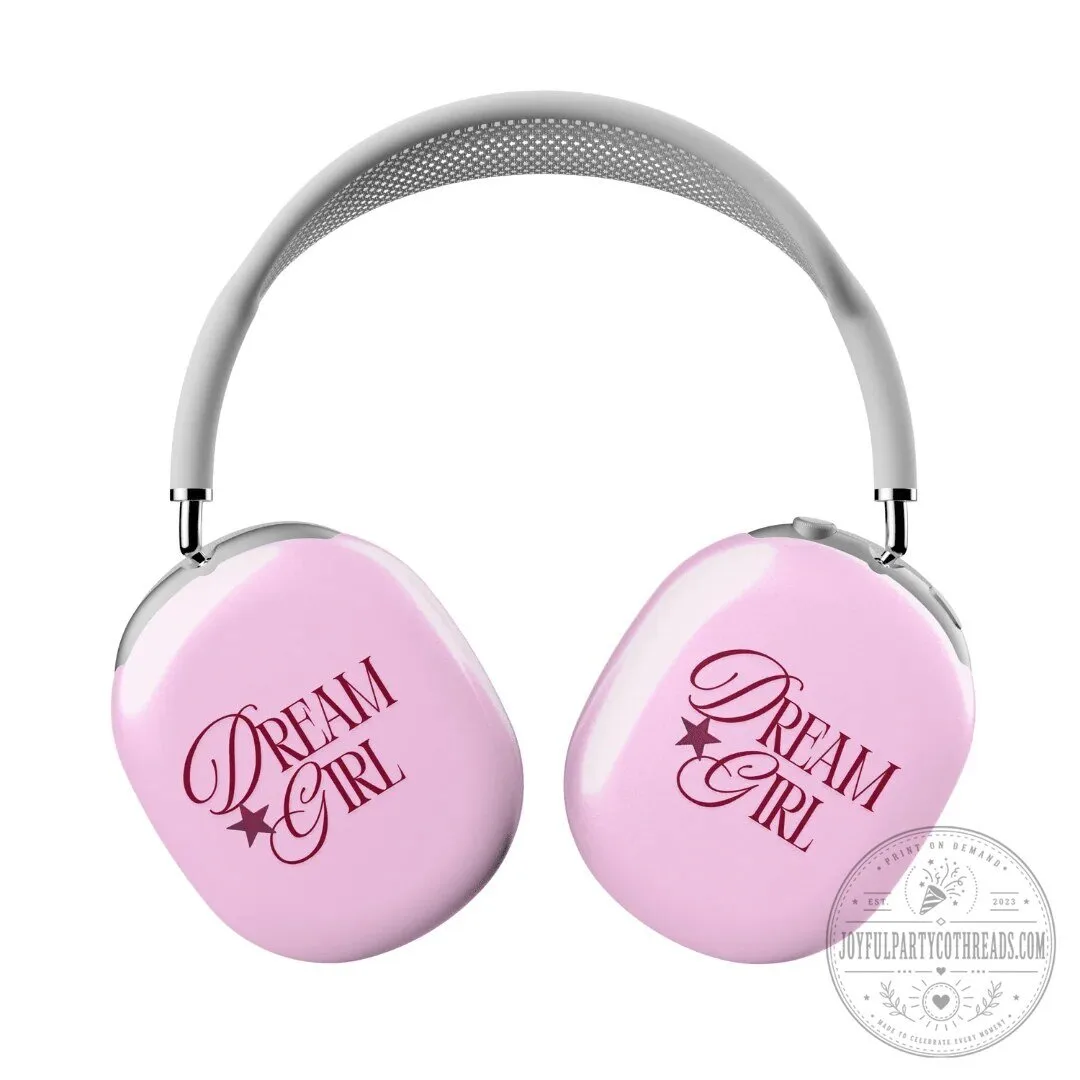 Dream Girl Custom Pink AirPods Max Case with Star Design 1 Dream Girl Custom Pink AirPods Max Case with Star Design