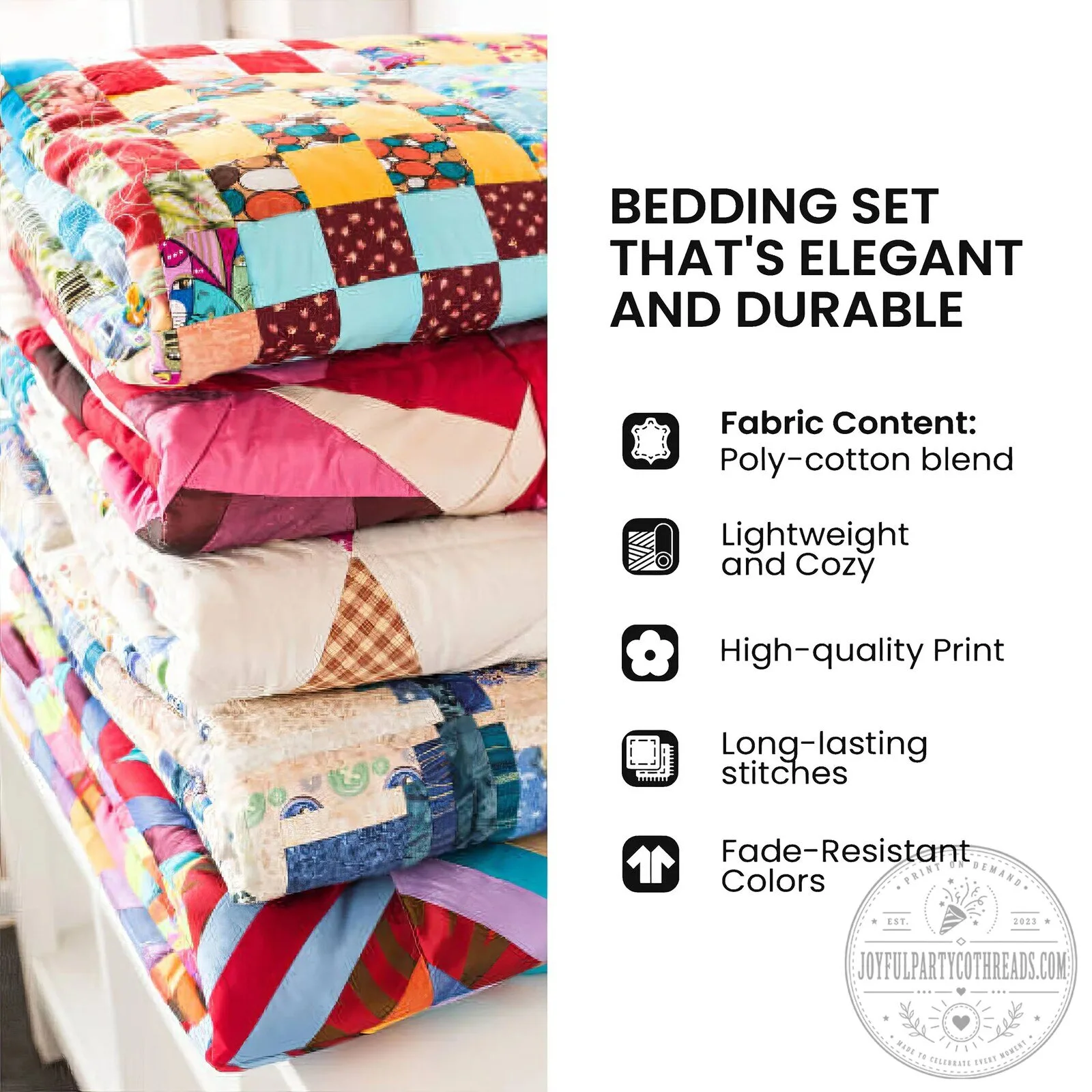 Highland Cow Sunflower Patchwork Quilted Bedding Set 7 Highland Cow Sunflower Patchwork Quilted Bedding Set
