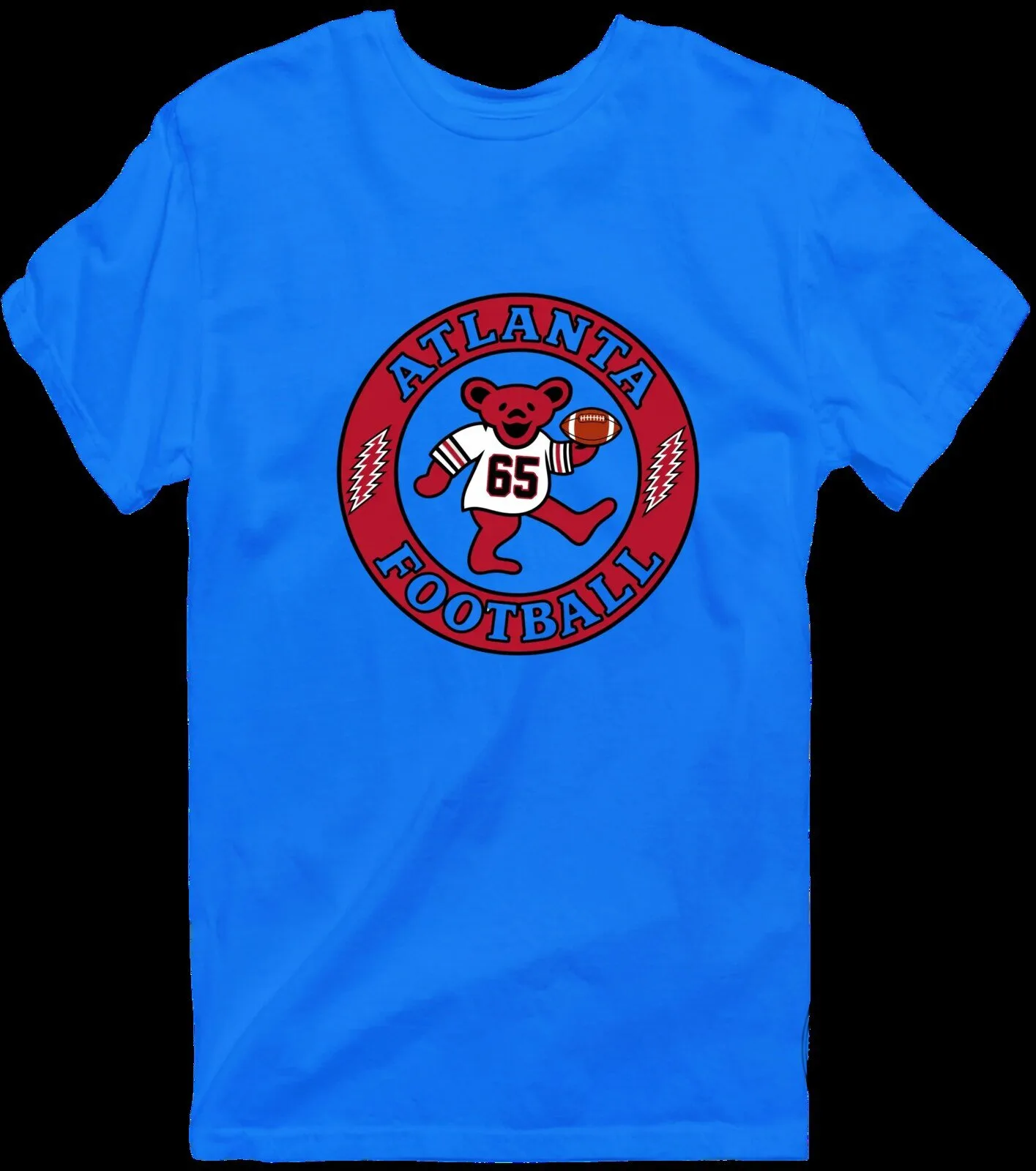 Atlanta Football Dancing Bear Grateful Dead Inspired Graphic T-Shirt 15 Atlanta Football Dancing Bear Grateful Dead Inspired Graphic T-Shirt
