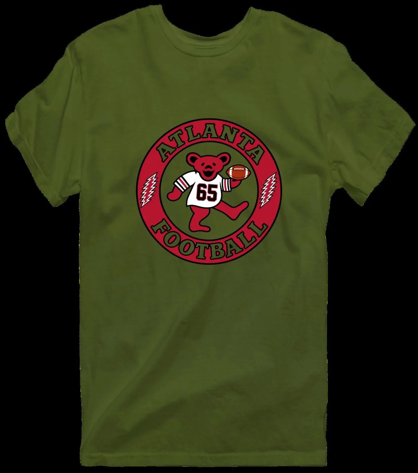 Atlanta Football Dancing Bear Grateful Dead Inspired Graphic T-Shirt 18 Atlanta Football Dancing Bear Grateful Dead Inspired Graphic T-Shirt