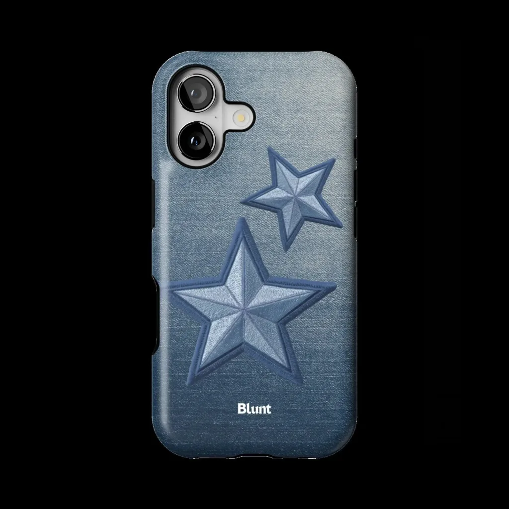 Blunt Denim Star Design Protective Phone Case for iPhone 13 Blunt Denim Star Design Protective Phone Case for iPhone 13